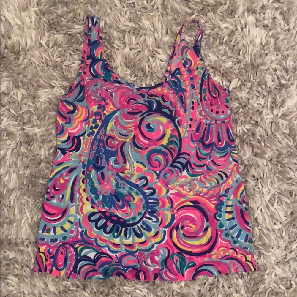 Lilly Pulitzer Floral Tank Top Size XS